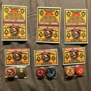 Johnny Cupcakes Limited Edition Supporting Scouts Pin Set